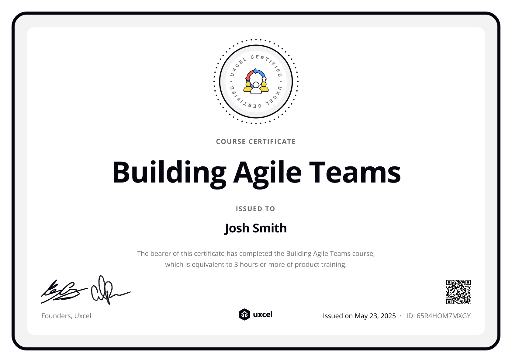 Building Agile Teams Certificate